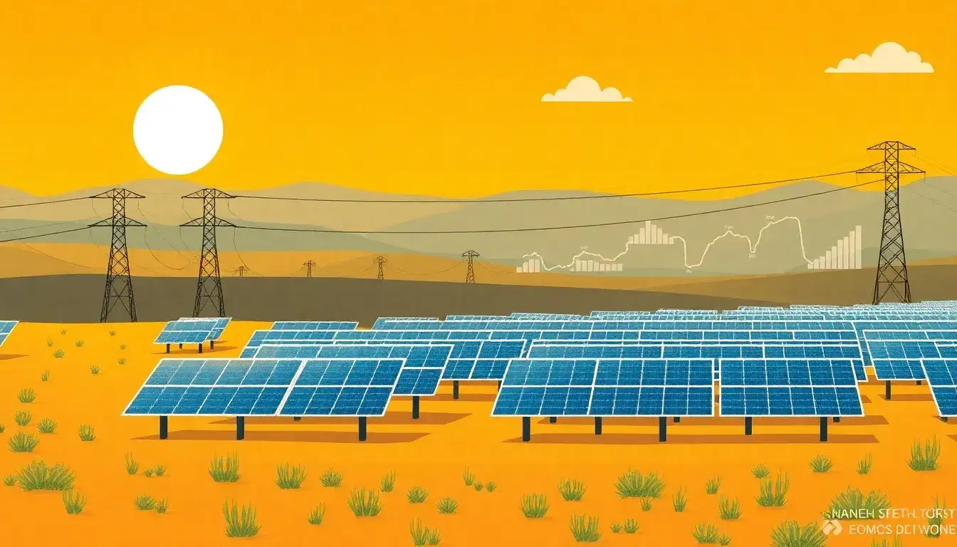 How do transmission costs influence the economic viability of large-scale solar projects