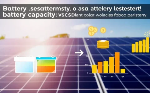 How does battery capacity affect the overall cost of a solar battery system