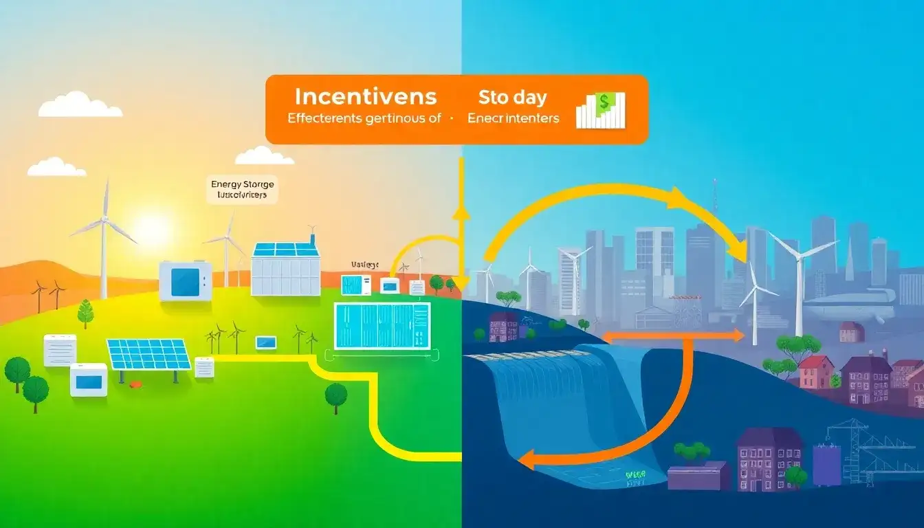 How do incentive programs impact the effectiveness of energy storage for peak demand