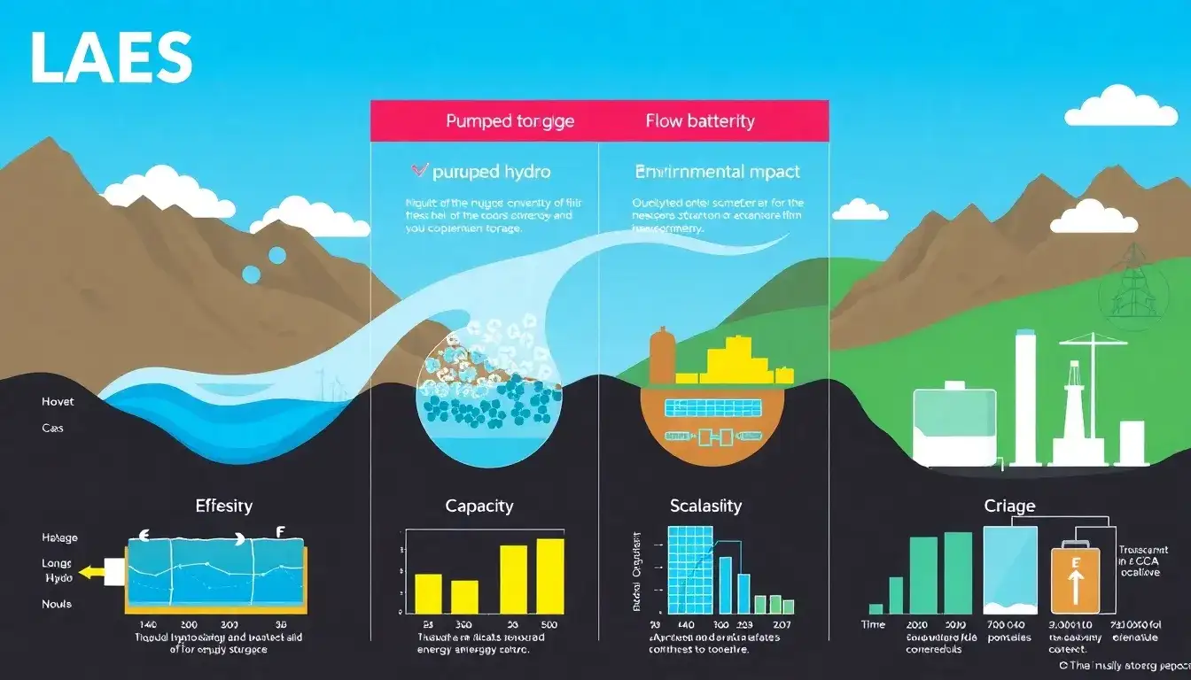 How does liquid air energy storage compare to other long-duration energy storage technologies