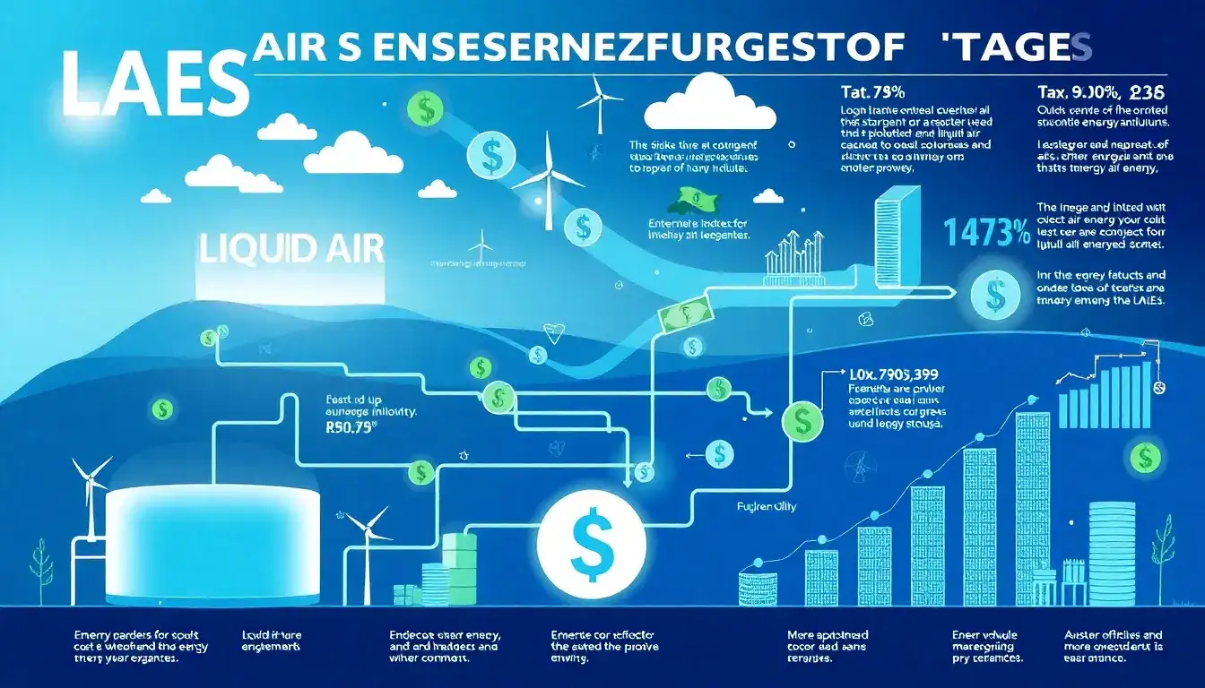 What role do financial incentives play in the economic viability of liquid air energy storage