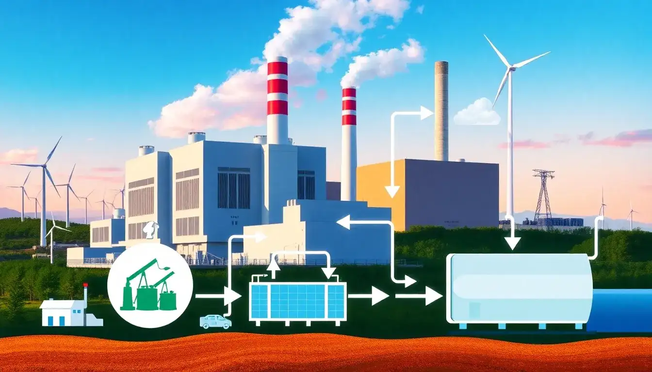 How does energy storage impact the overall efficiency of fossil fuel power plants