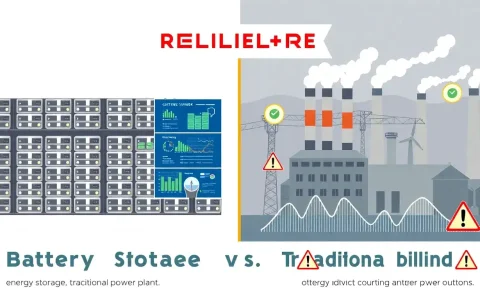 How does battery energy storage compare to traditional power plants in terms of reliability