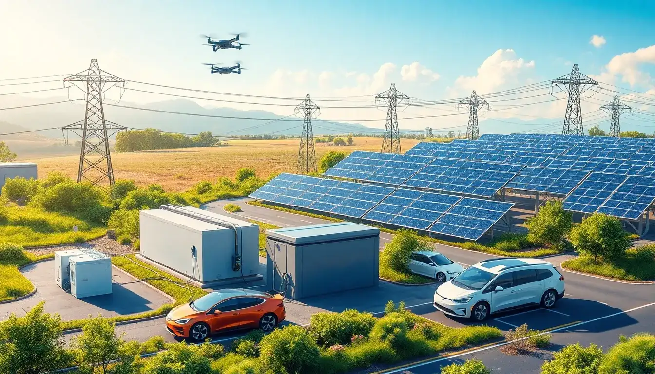 How does energy storage contribute to reducing carbon emissions in the grid