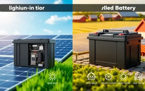 How do lithium-ion batteries compare to other types of batteries for solar energy storage