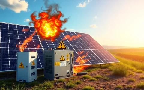 What are the main safety concerns with lithium-ion batteries in solar energy systems