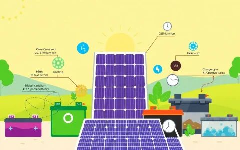 How do lithium-ion batteries compare to other battery types for solar energy storage