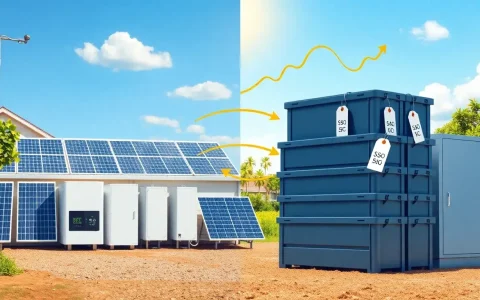 How does the cost of lithium-ion batteries impact the overall cost of solar energy systems