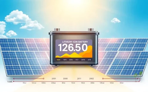 How does the lifespan of lithium-ion batteries affect their long-term viability for solar energy storage