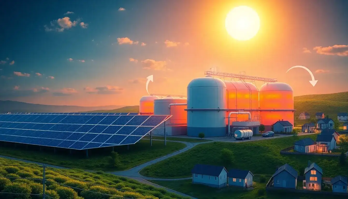 What are the main advantages of using thermal energy storage with solar systems