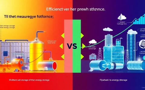 How does the efficiency of thermal energy storage compare to other energy storage methods
