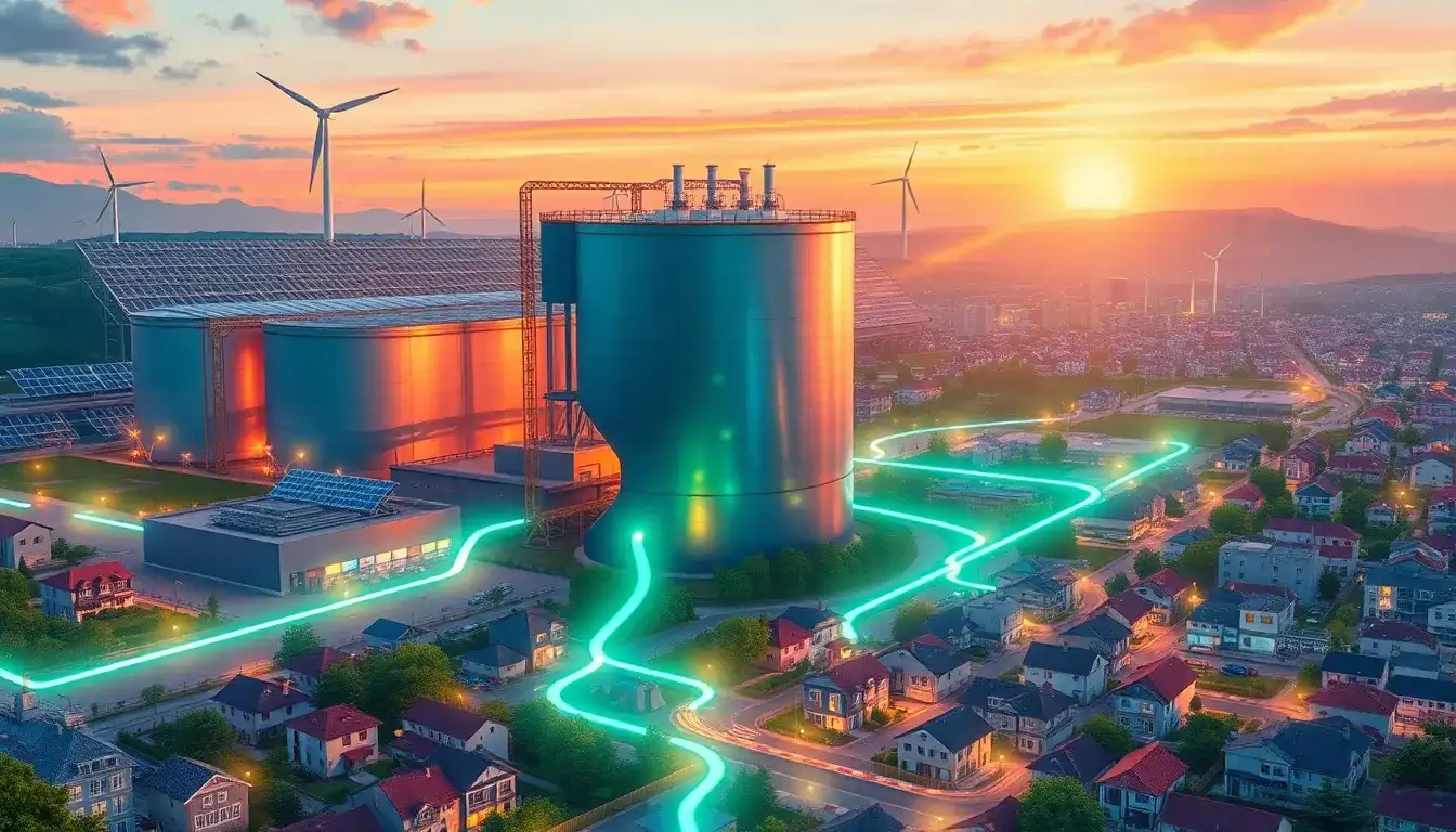 How does thermal energy storage help in balancing energy demand and supply