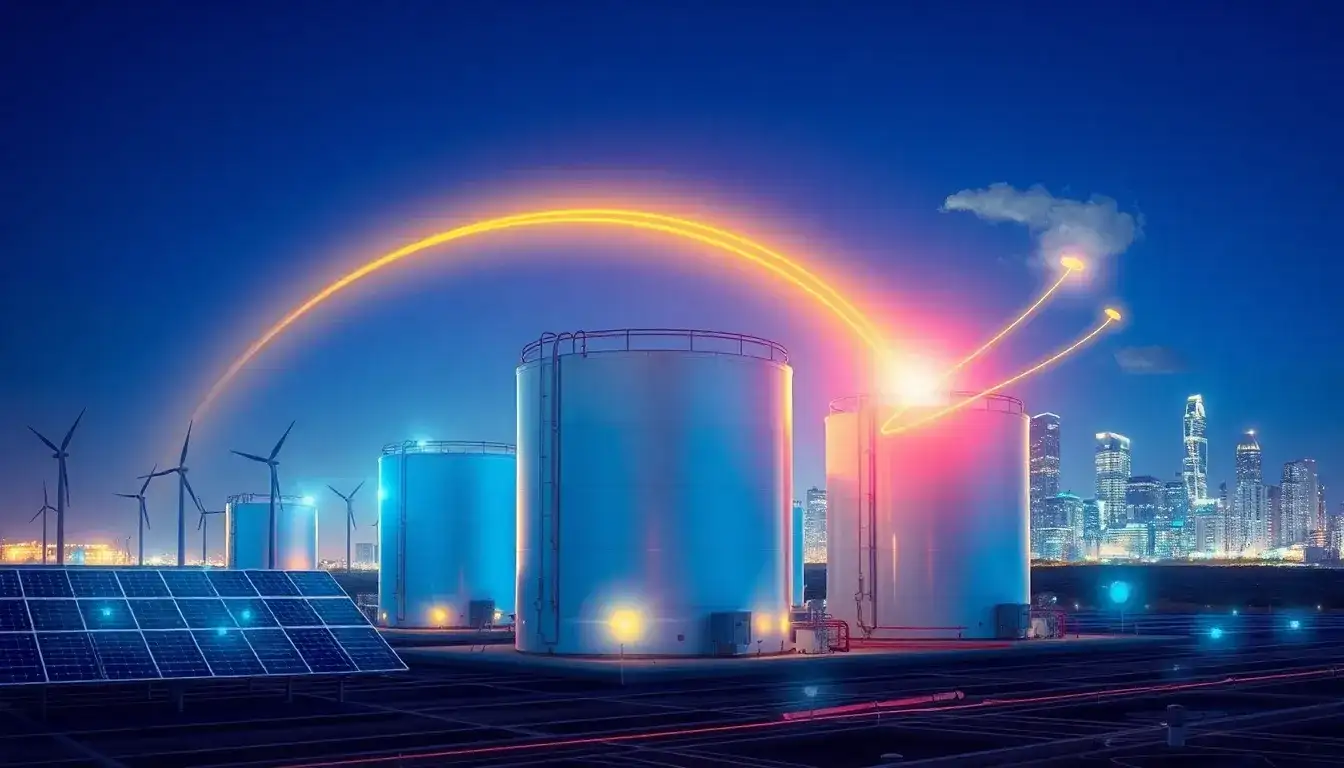 How does thermal energy storage improve grid resilience