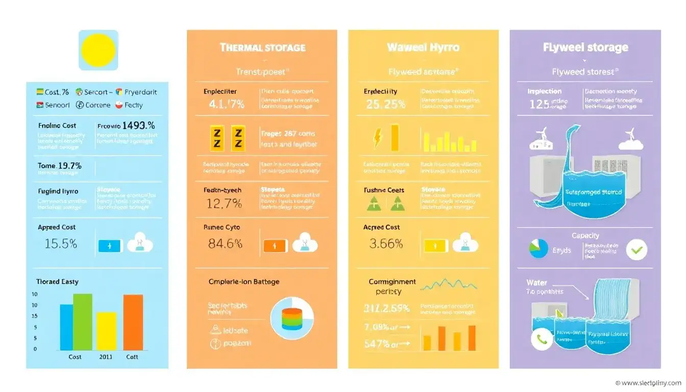 How does thermal energy storage compare to other forms of energy storage in terms of cost and efficiency
