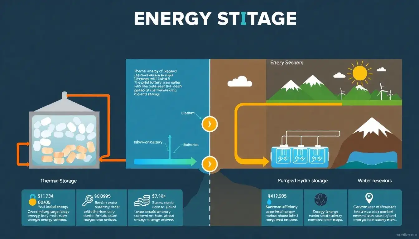 How does thermal energy storage compare to other energy storage methods