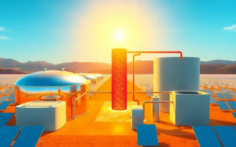 What materials are commonly used in thermal energy storage systems for CSP plants
