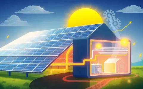 How does thermal energy storage improve the efficiency of solar-powered systems