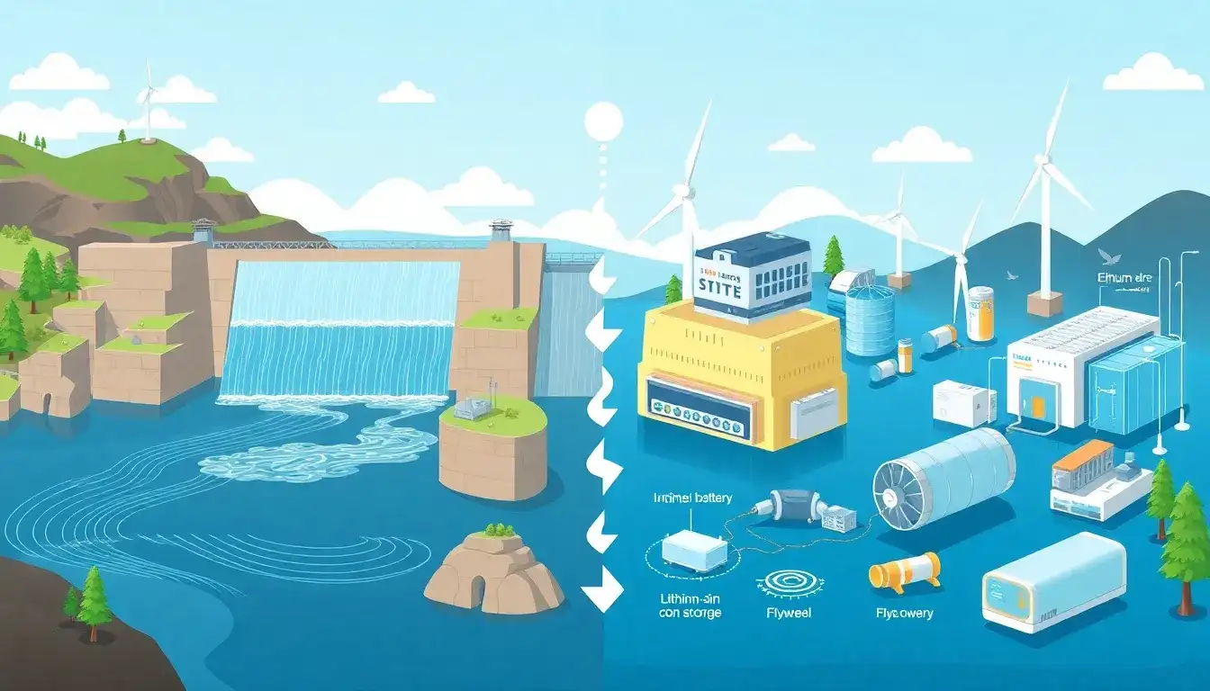 How does pumped hydro storage differ from other energy storage technologies