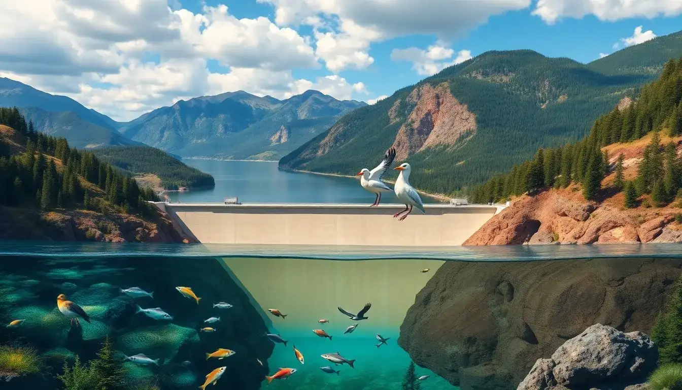 What are the main environmental concerns associated with pumped hydro storage