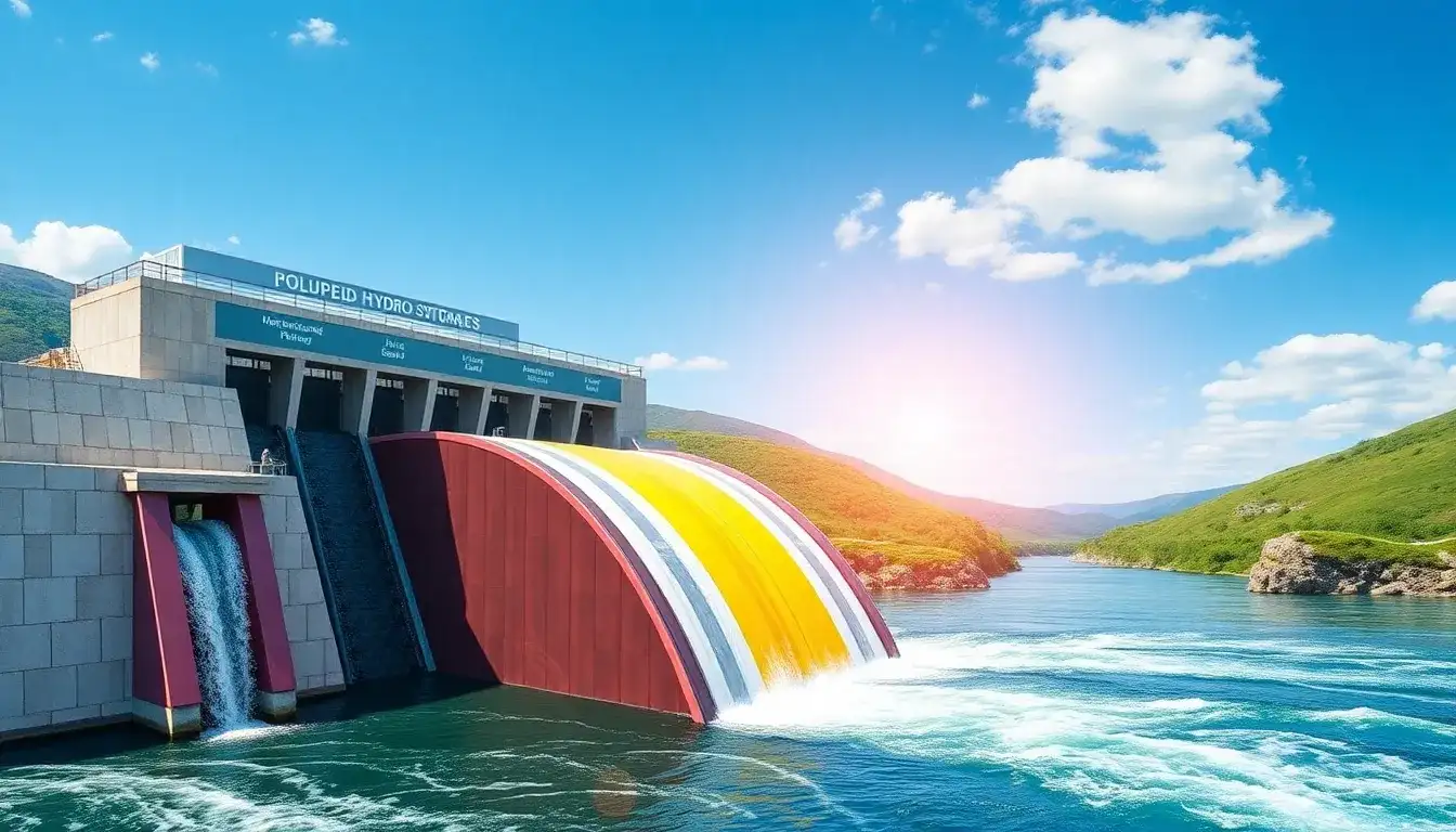 How does the use of polymeric materials improve the longevity of pumped hydro storage assets