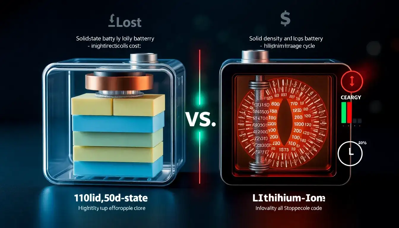 How do solid-state batteries compare to traditional lithium-ion batteries in terms of efficiency and cost