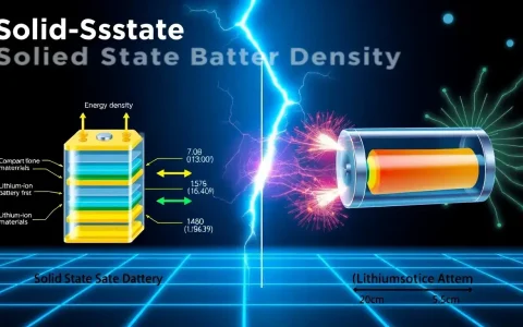 How does the energy density of solid-state batteries compare to lithium-ion batteries