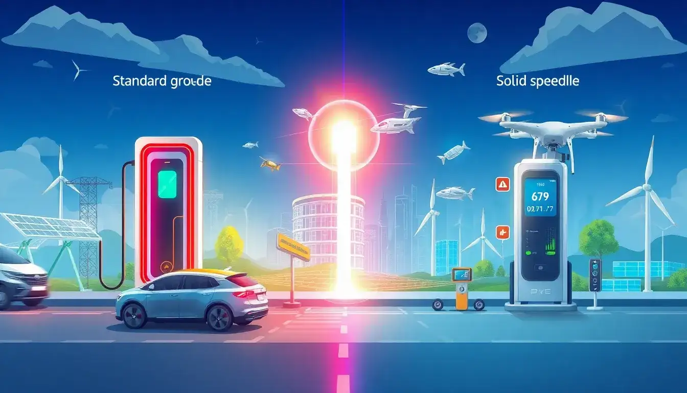 How does the charging speed of solid-state batteries impact their practical applications