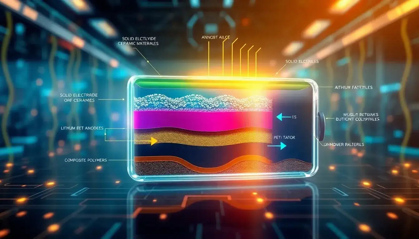 What materials are used in solid-state batteries to enhance their performance