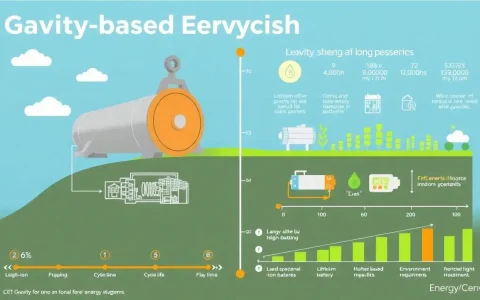 How does the lifespan of gravity-based energy storage systems compare to other forms of energy storage