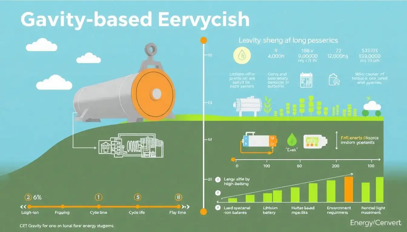How does the lifespan of gravity-based energy storage systems compare to other forms of energy storage