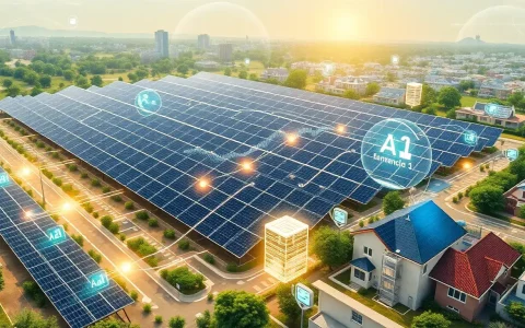 How does AI-powered energy management improve the efficiency of solar systems