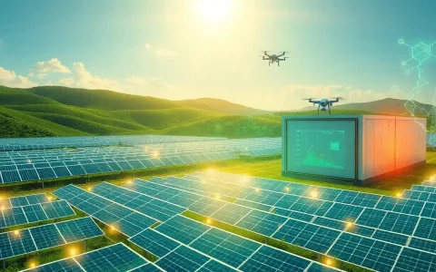 How does AI optimize energy storage in solar power systems
