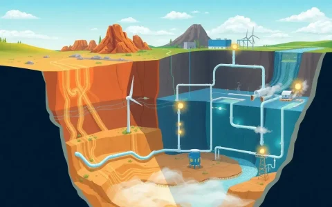 How do geological formations impact the efficiency of CAES systems
