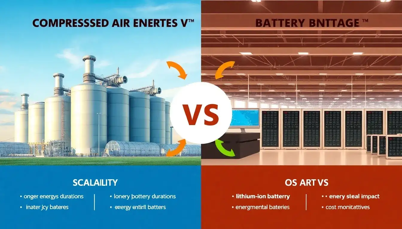 What are the main advantages of CAES over battery energy storage