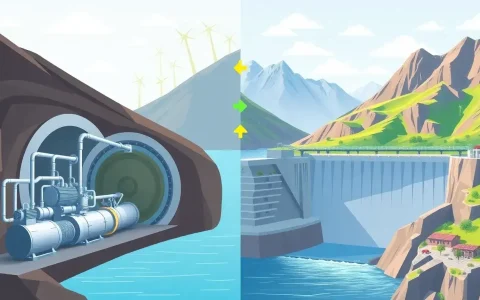 How does the efficiency of CAES systems compare to pumped hydro storage