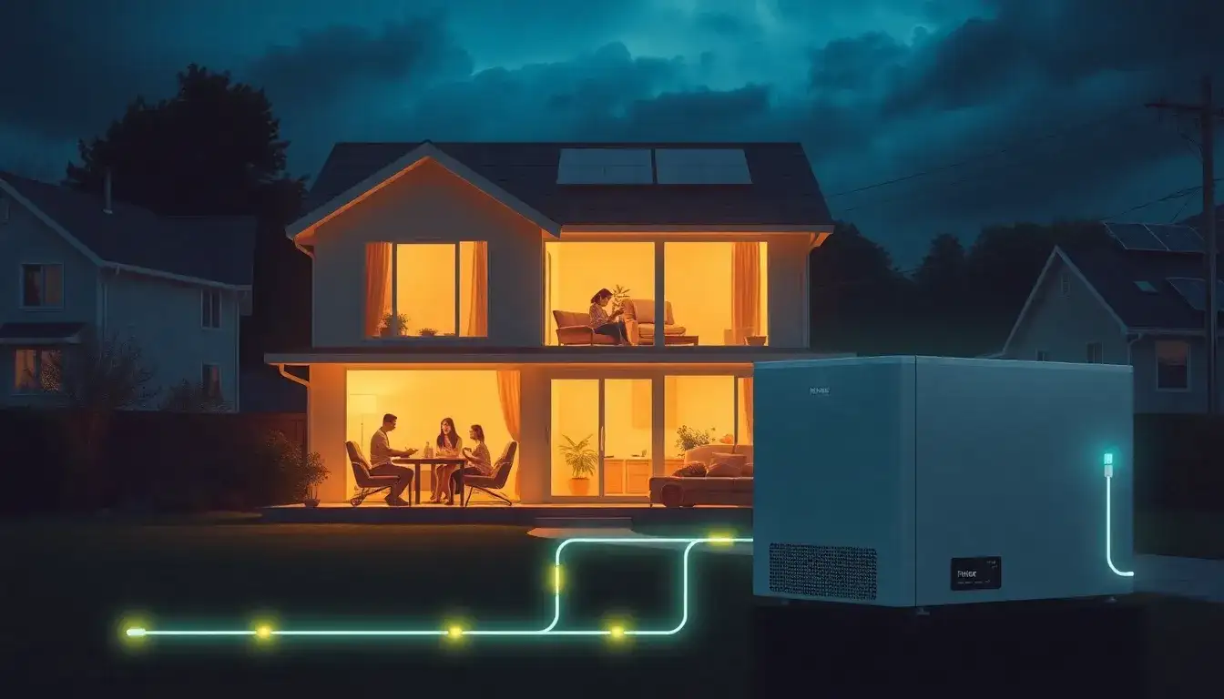 What are the main benefits of having a home battery system during power outages