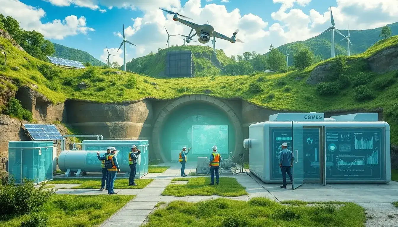 What innovations are being developed to address the high upfront capital costs of CAES