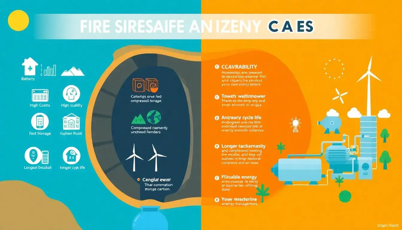 What are the main advantages of CAES over traditional energy storage methods