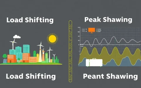 How does load shifting compare to peak shaving in terms of grid stability