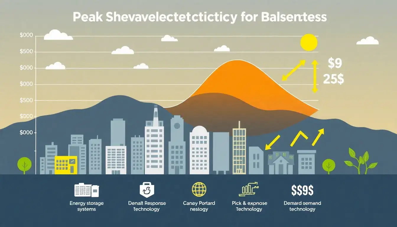 How does peak shaving impact electricity costs for businesses