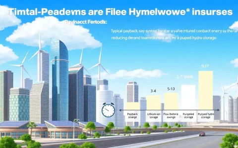 What are the typical payback periods for energy storage systems used to reduce demand charges