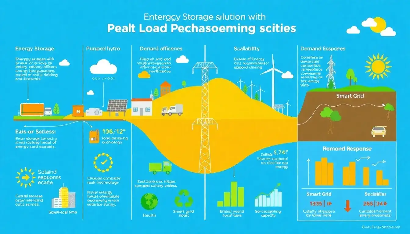 How do energy storage solutions compare to other peak load management strategies