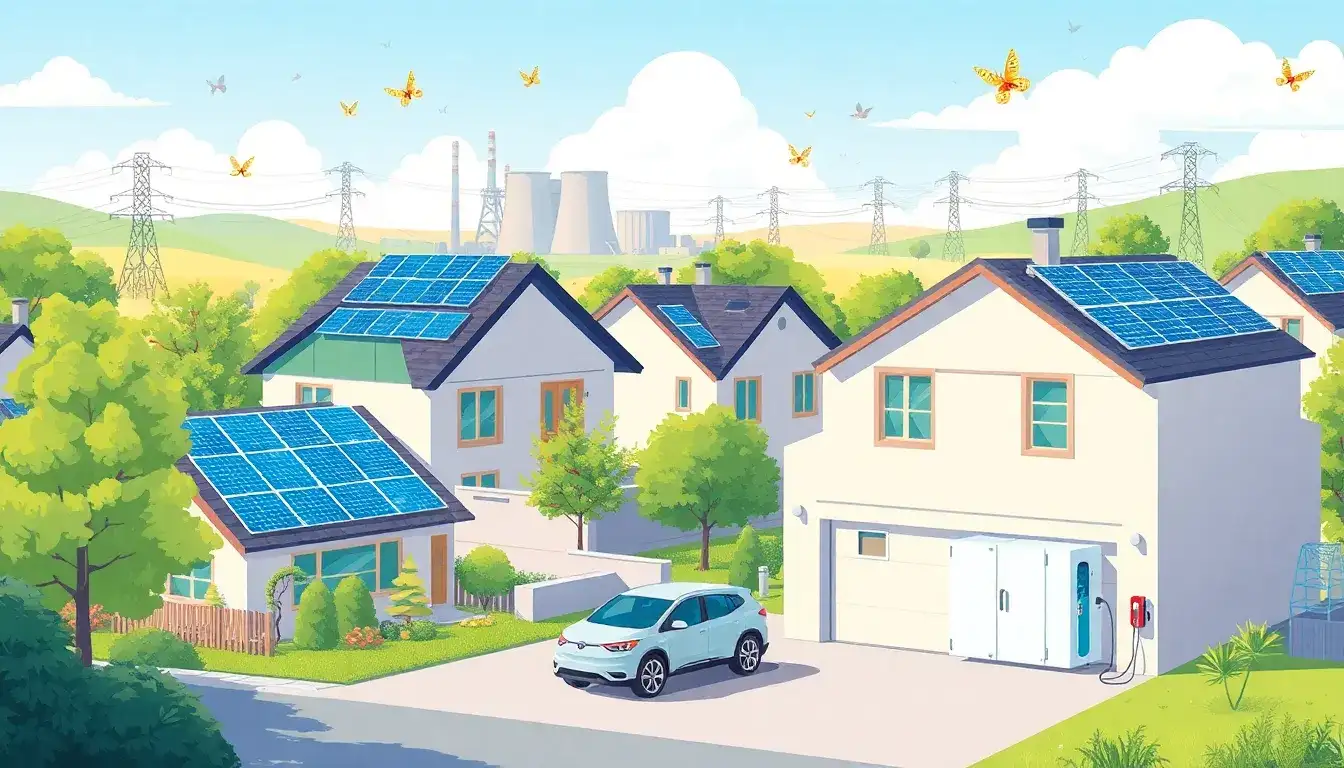 How do residential energy storage systems impact the environment