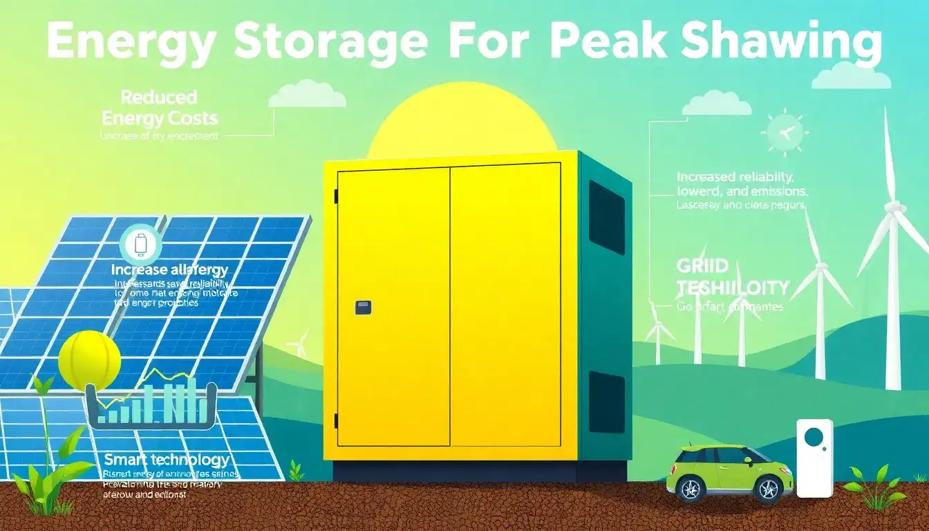 What are the main benefits of using energy storage for peak shaving
