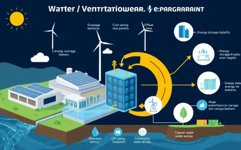 What are the benefits of using energy storage systems for peak-load management in water treatment facilities
