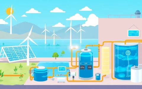 How do energy storage systems help integrate renewable energy sources into water treatment facilities