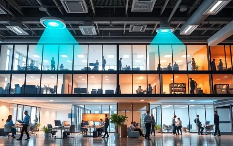 How do occupancy sensors contribute to energy savings in office buildings