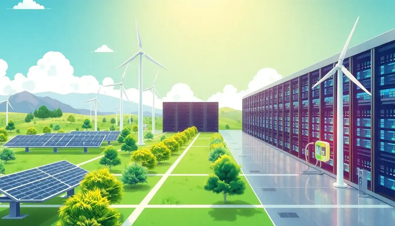 What are the main challenges in integrating renewable energy into data centers