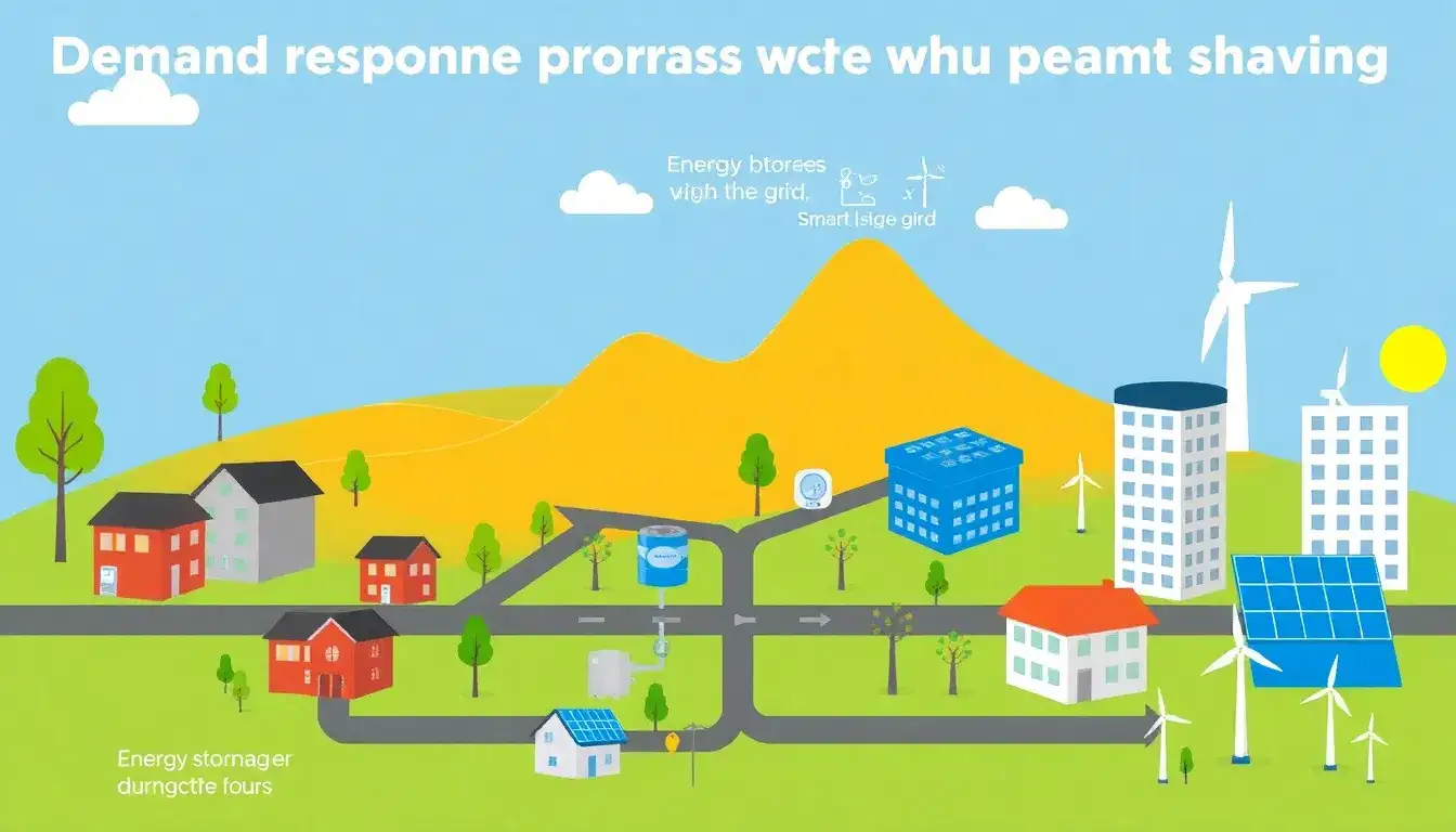 How do demand response programs work in conjunction with peak shaving