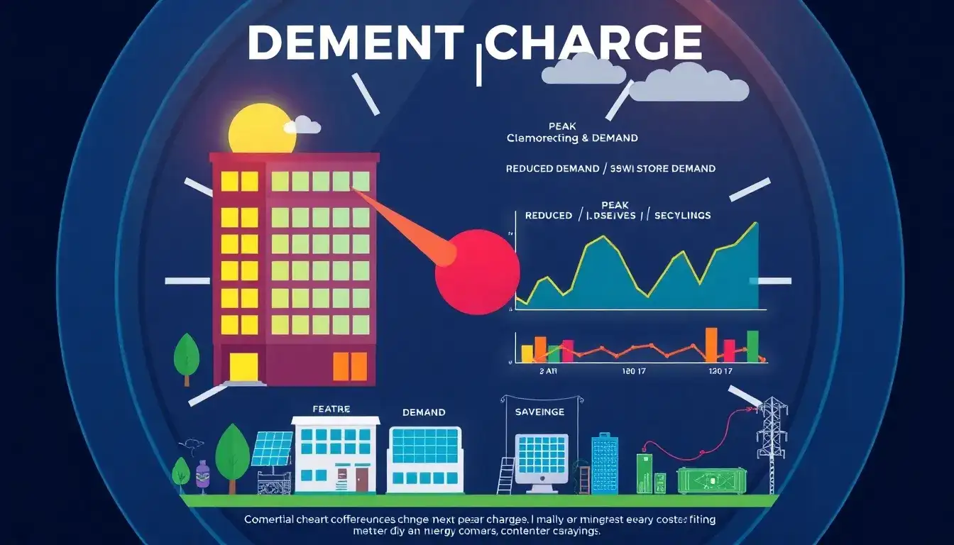 How do demand charges affect the cost savings of peak shaving